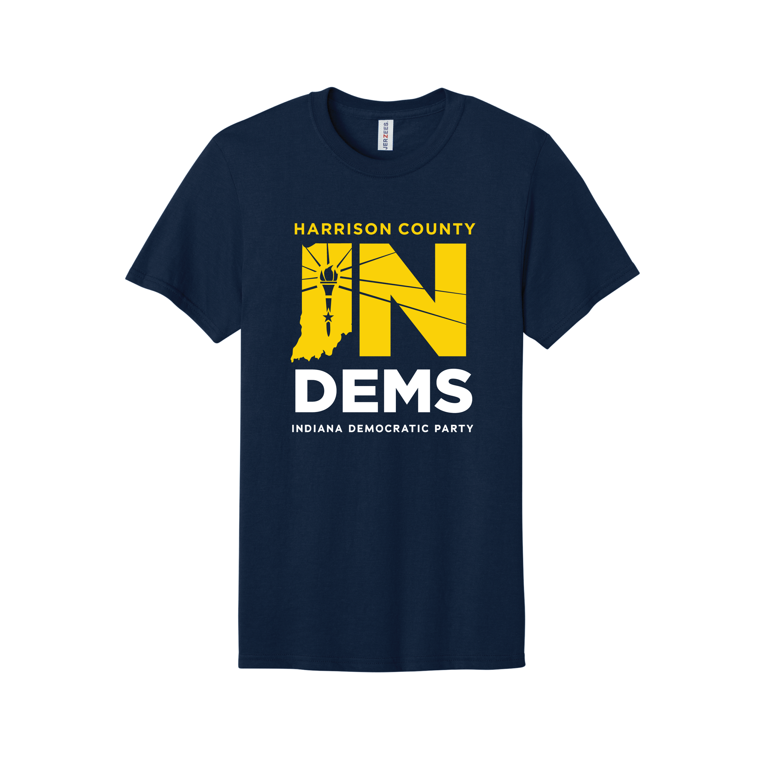 HARRISON COUNTY IN DEMS TEE (NAVY)
