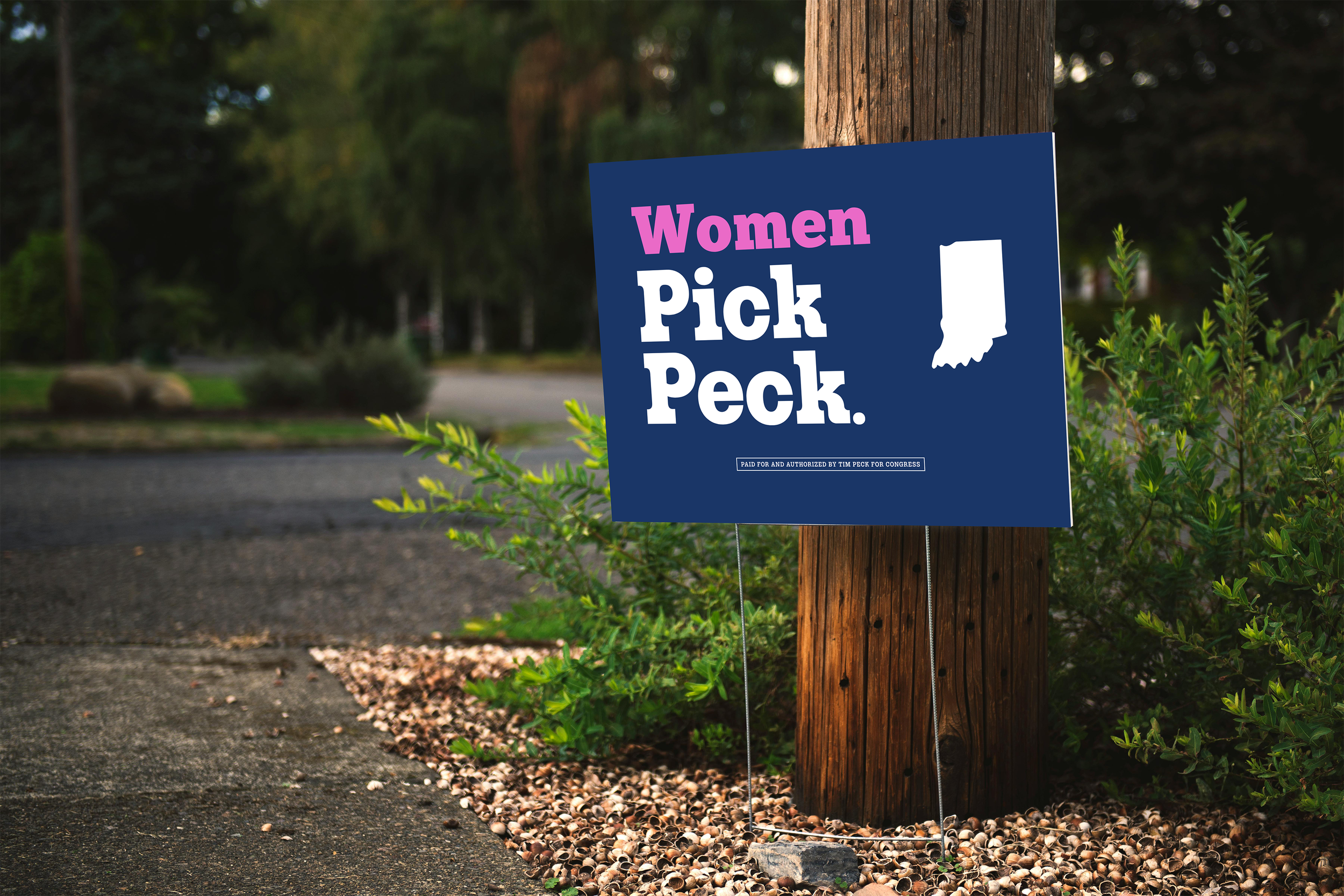 WOMEN PICK PECK - STANDARD YARD SIGN