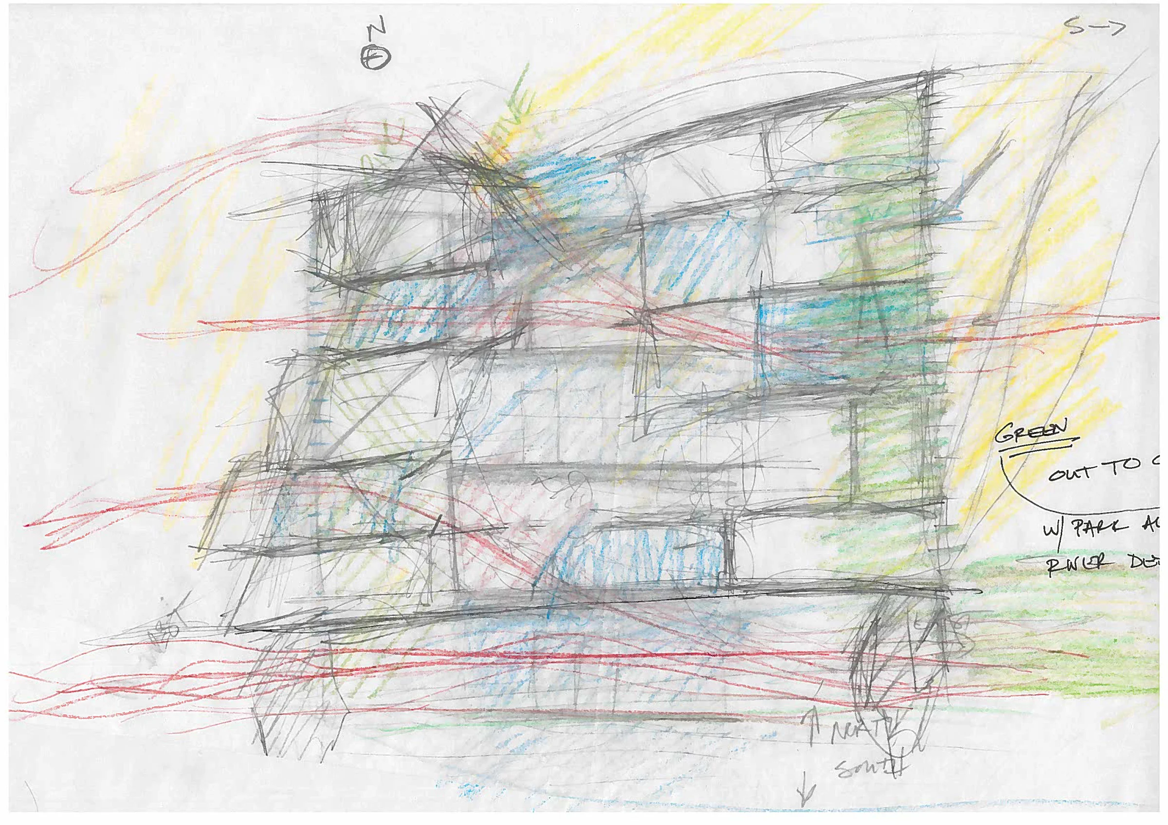  layered study sketches 