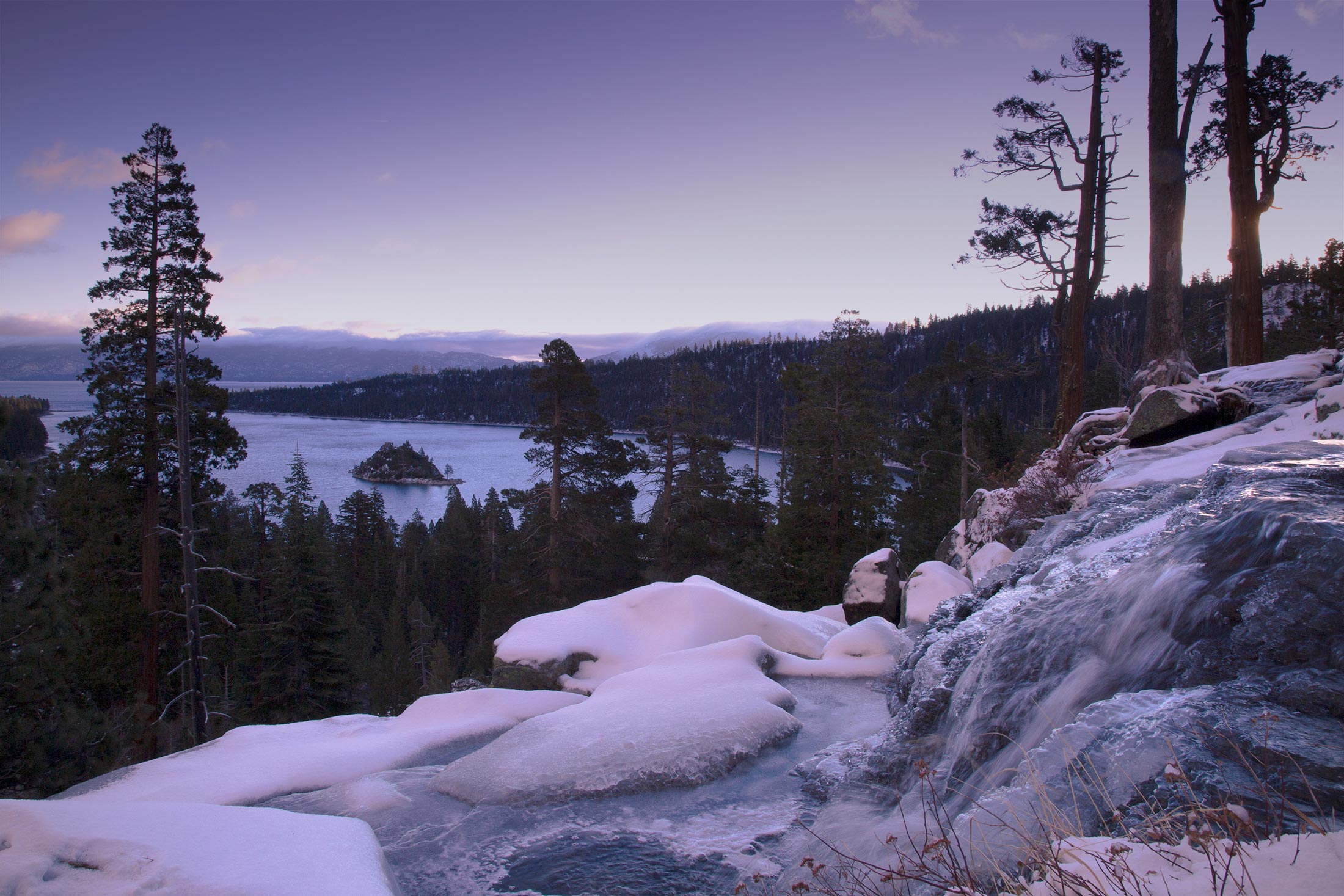 Emerald Bay Purple Sunrise, Lake Tahoe, CA