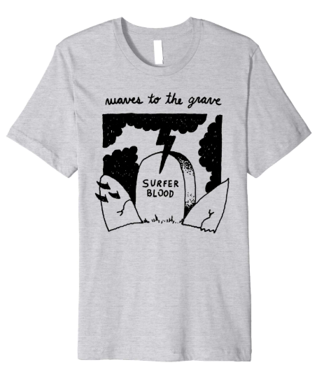 Surfer Blood Waves to the Grave T-Shirt (Heather Grey)