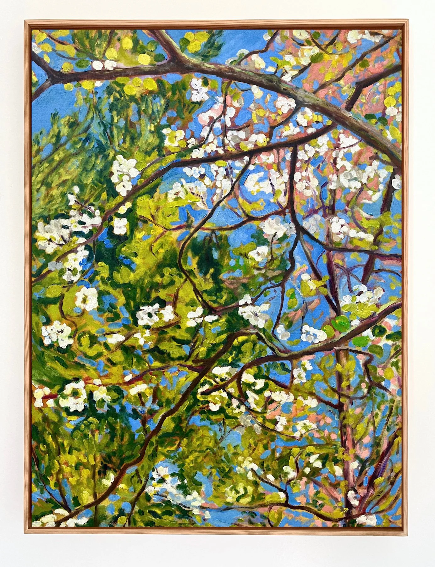 Dogwood Branches, 2026 | acrylic and oil on canvas | 40 x 30 inches | sold