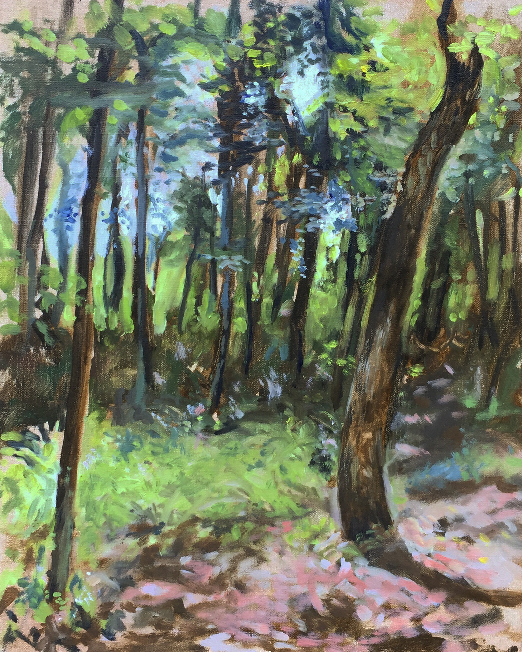 An Eye in the Wood 2, 2018, 20 x 16 inches
