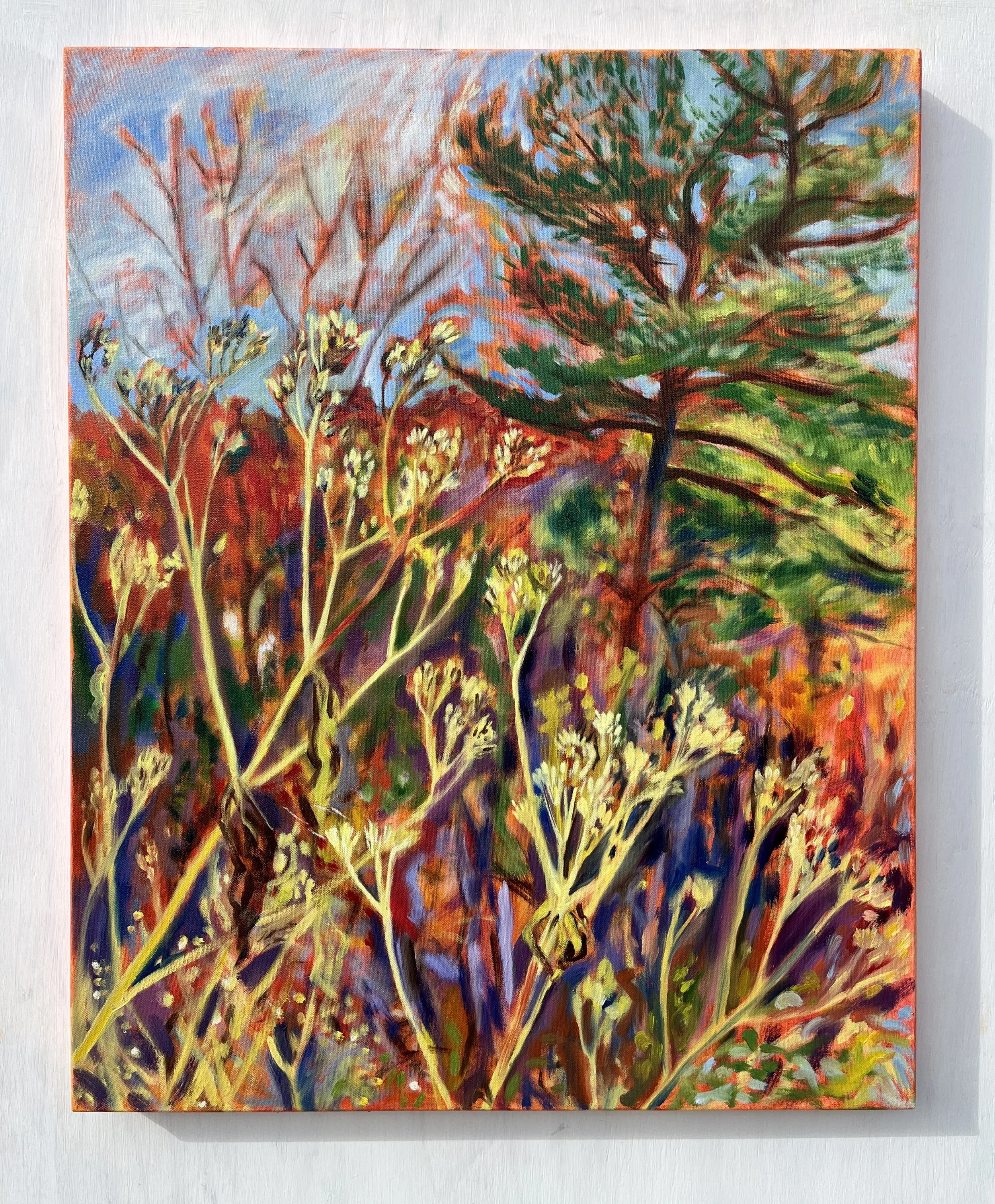 Along the Wood Line, 2025 | acrylic and oil on canvas | 30 x 24 inches