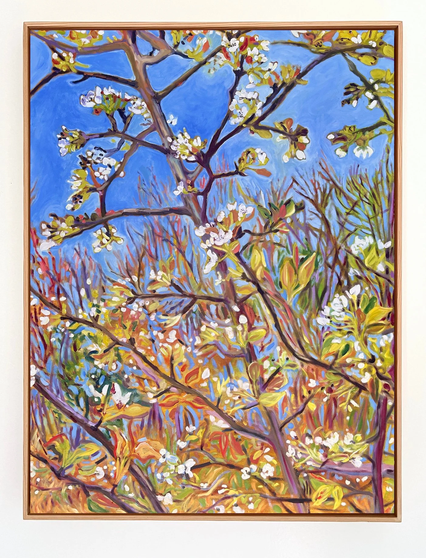 Pear Tree in Blue, 2026 | acrylic and oil on canvas | 48 x 36 inches
