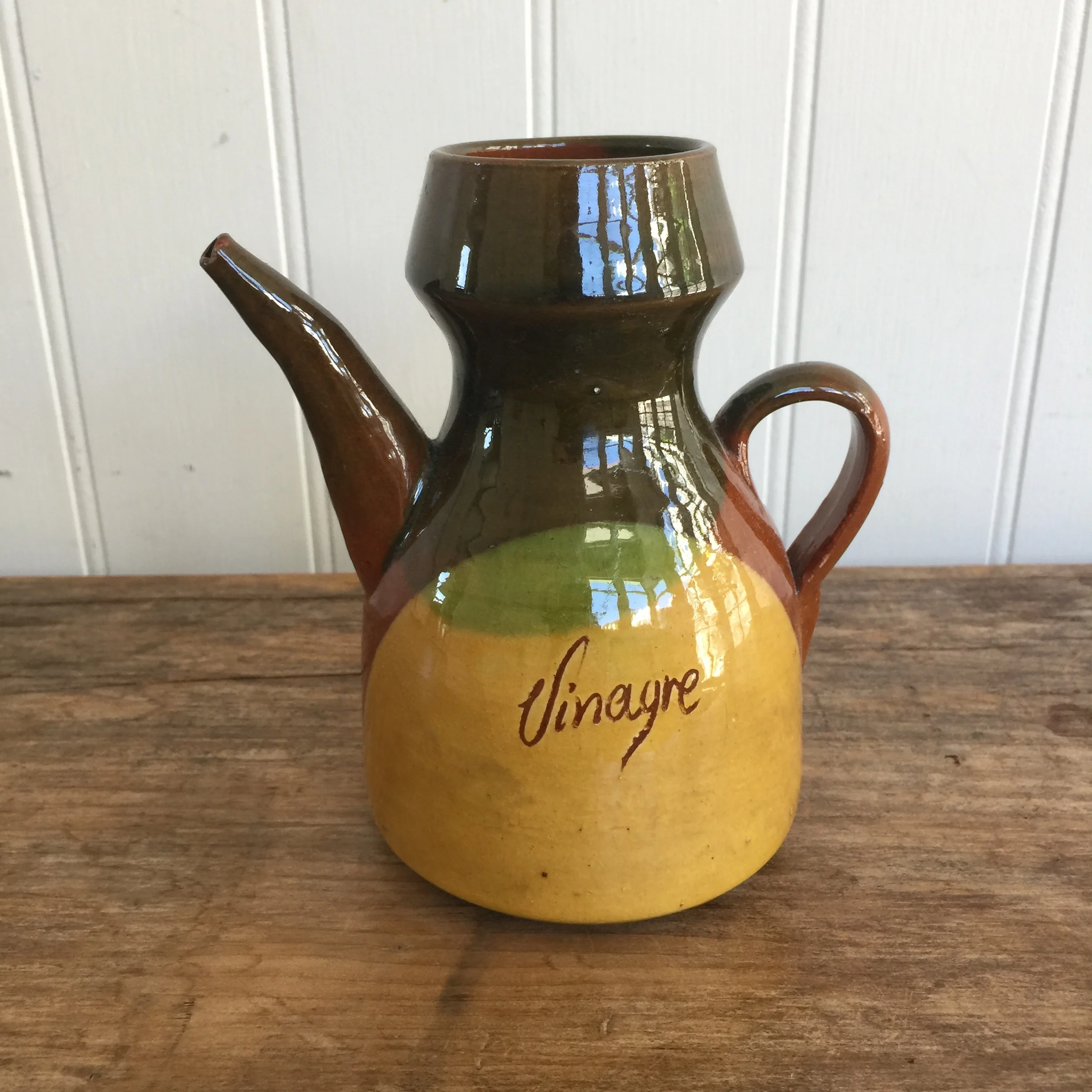 Antique Vinegar Ceramic Bottle — Maison Reve because some people