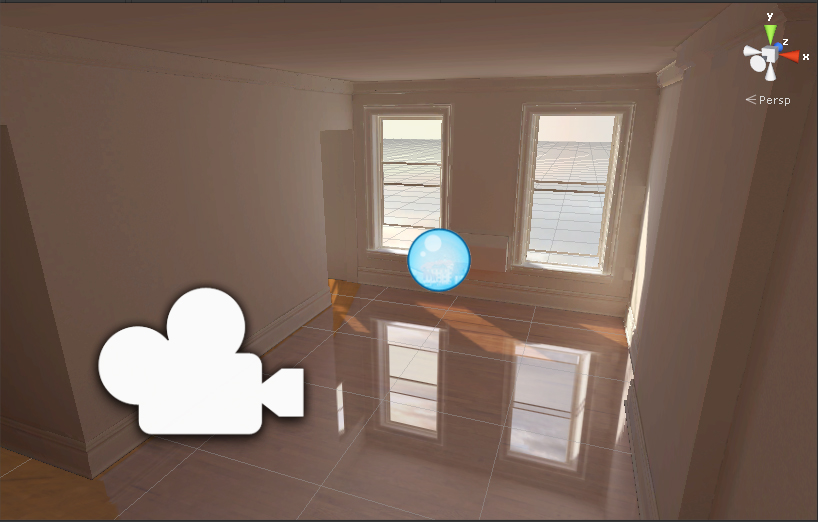 my attempt with the box mapped reflection, notice the issue around the corner of that opening