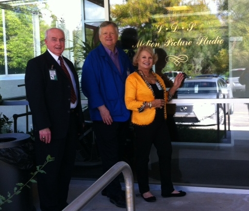 At the LDS studio with Scott Boyter, Kathy's host at BYU and Peter Czerny.