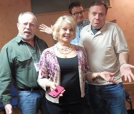 Kathy wins the trivia contest at the Nostalgia Expo with her Very smart team!