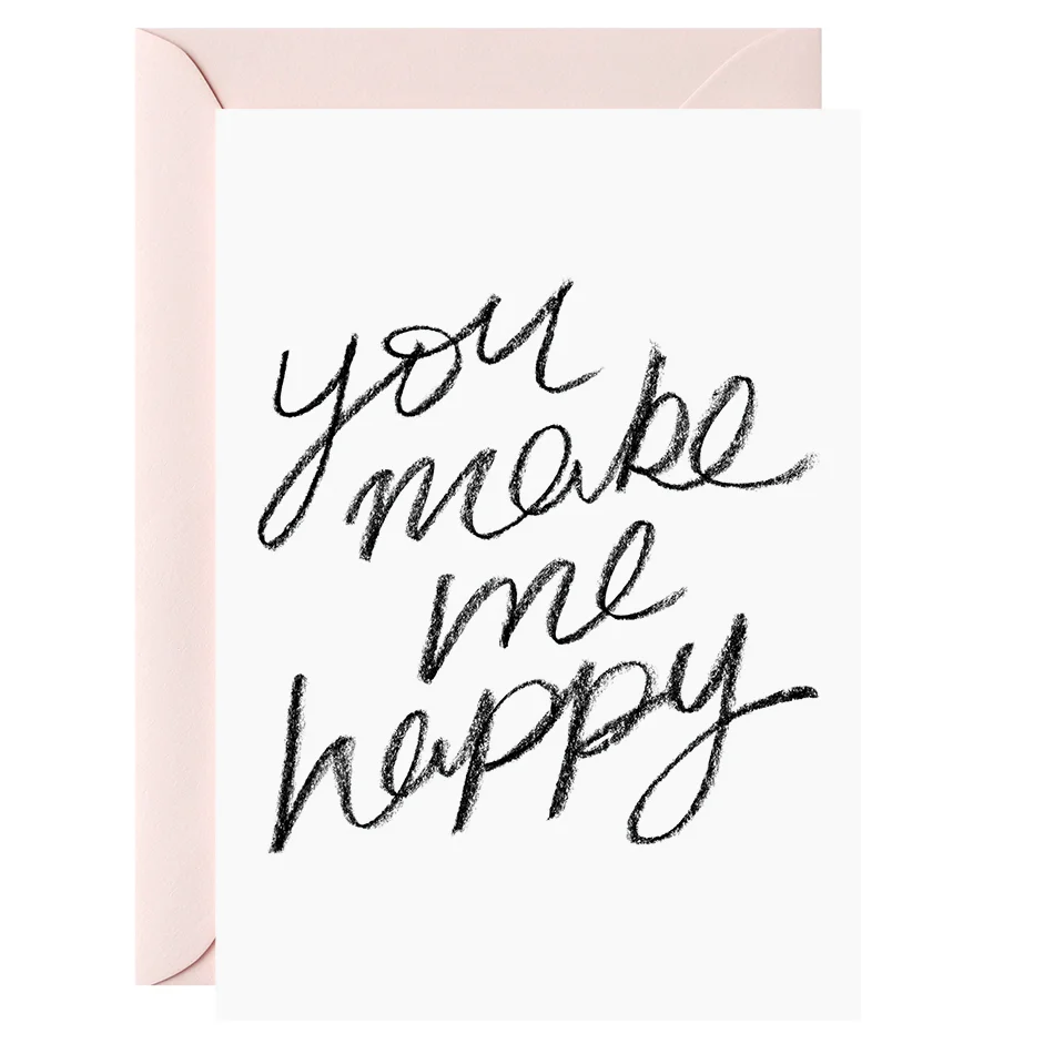 You make me happy – Greeting card