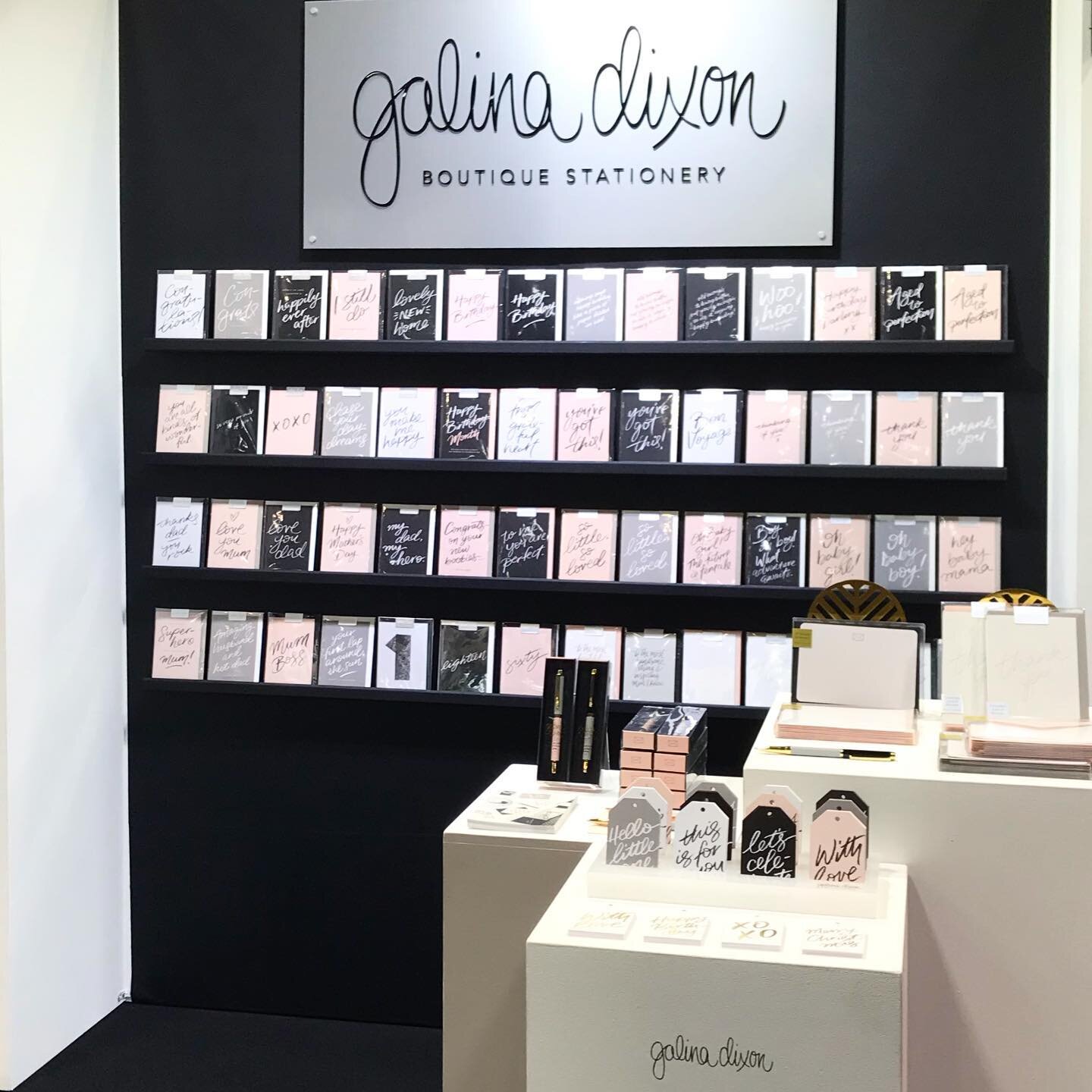 Hello lovely retailers 🖤 Find me at @life_instyle in Sydney [Stand 2158] &amp; see our beautiful NEW rollerball pens, greetings cards, gift tags and notecards. Can&rsquo;t make it to the show? DM or email me for more info. #galinadixon #lifeinstyles