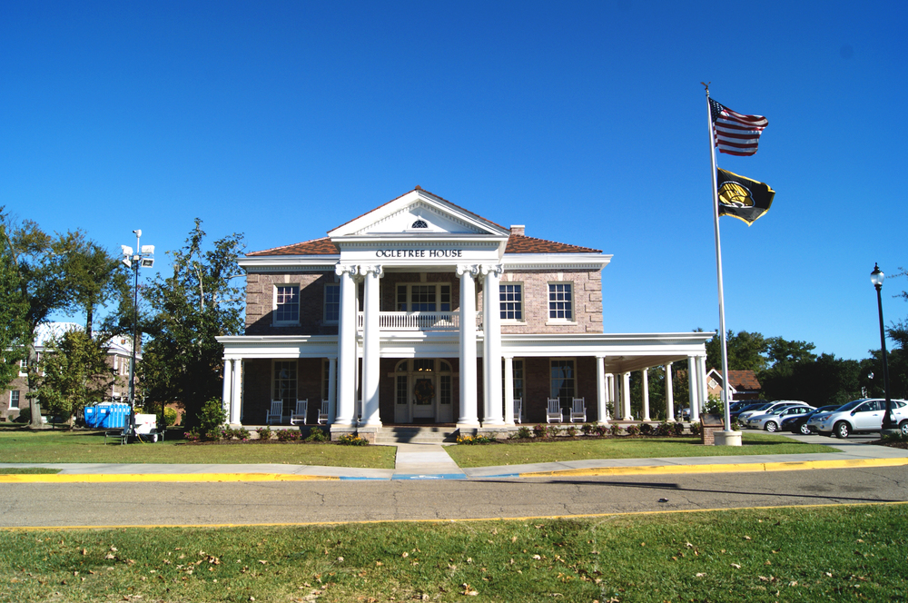 The restored Ogletree Alumni House at the University of Southern Mississippi. October 30, 2014, Hattiesburg, Miss.