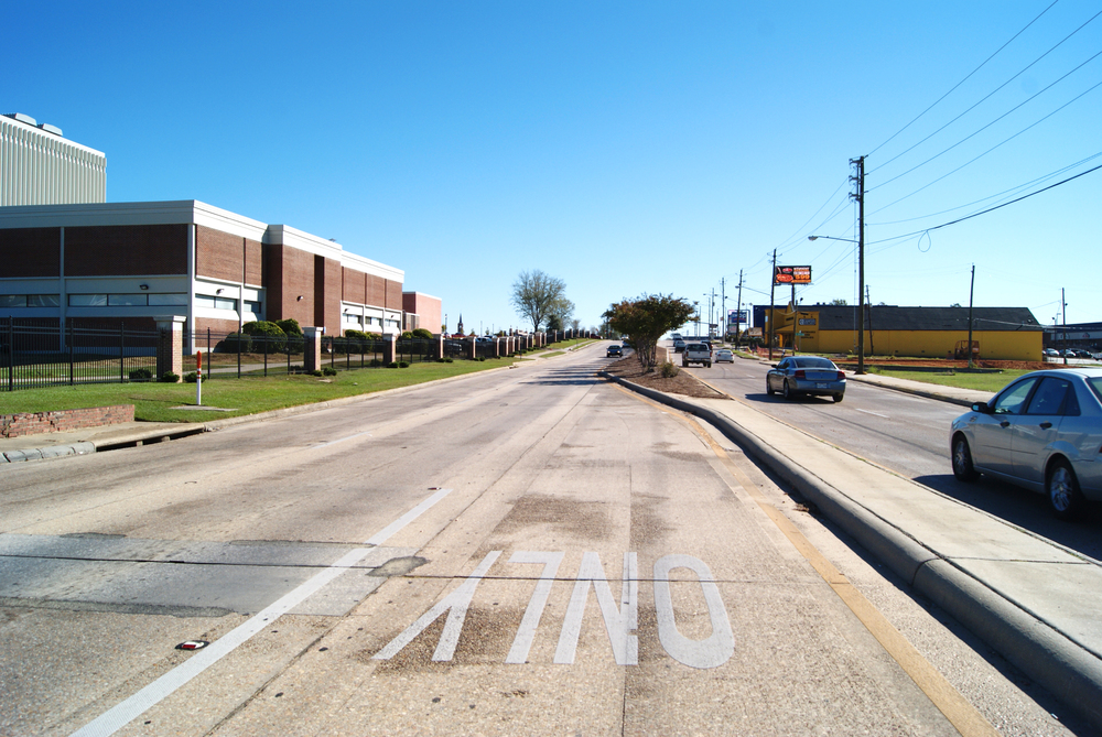 Hardy Street in front of the University of Southern Mississippi campus. October 30, 2014, Hattiesburg, Miss.