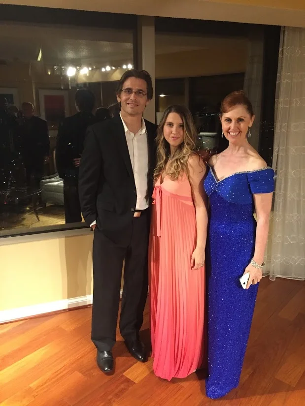 The Carsons with official judge and previous OLM Queen, Teri Gandy. 