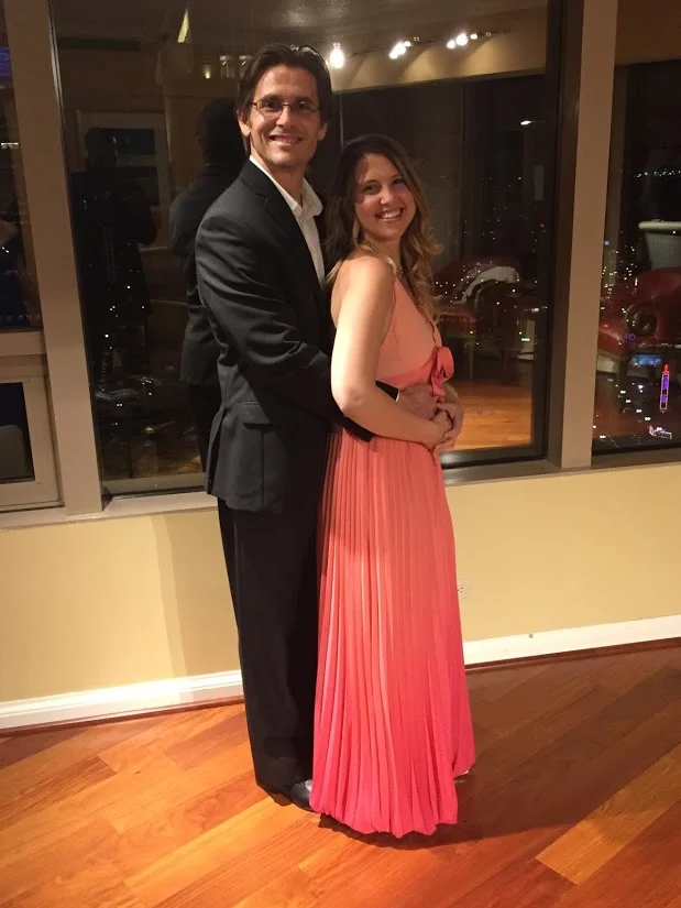 Finals night with Our Little Miss - all dressed up!