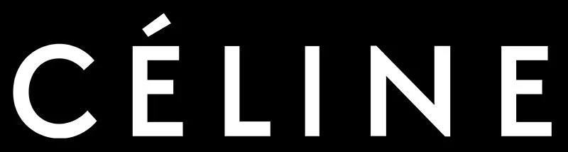 Céline logo in black and white