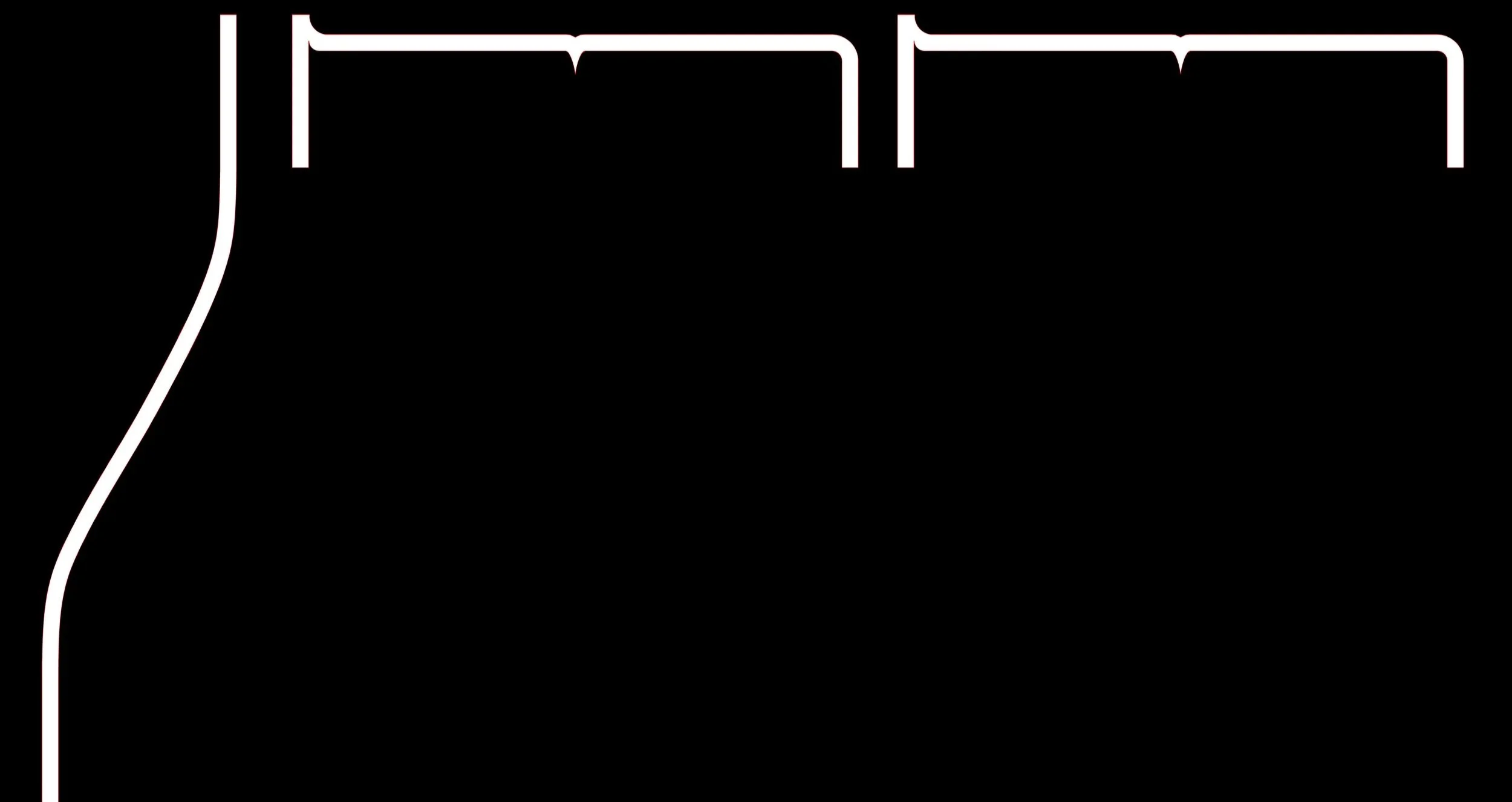 Close-up of a black neon sign with white outlines, featuring the number 7 on the left side.