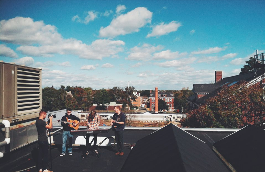  Image of Cold Weather Company performing a live rooftop session for Streamline Cinema GardenTakes.