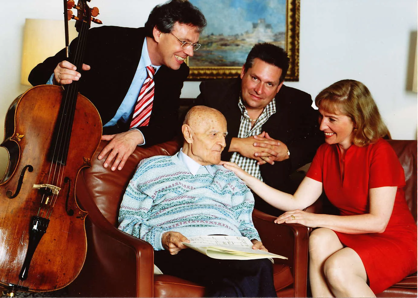 Julius Berger, Harald Genzmer (1909-2007), Peter Sadlo (1962-2016), Margarita Höhenrieder Foto: privat