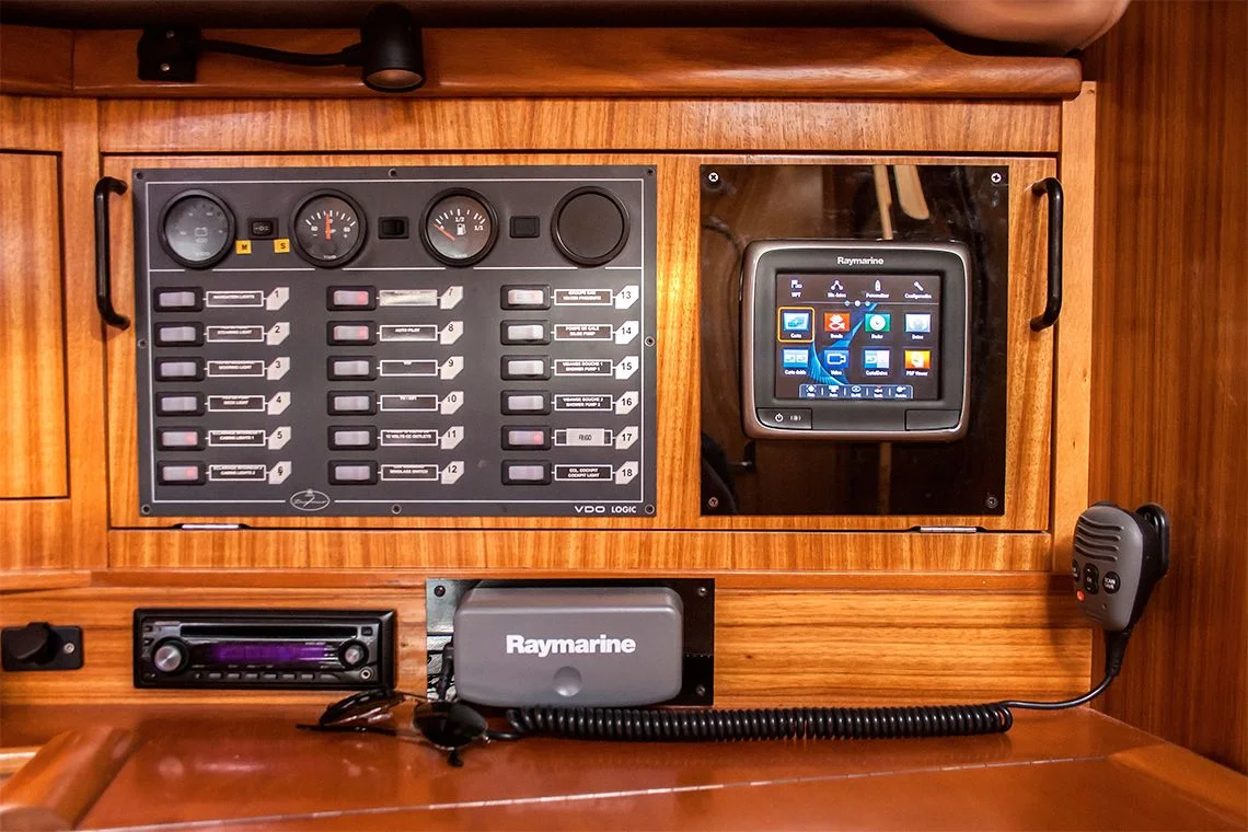 Panel de control del barco