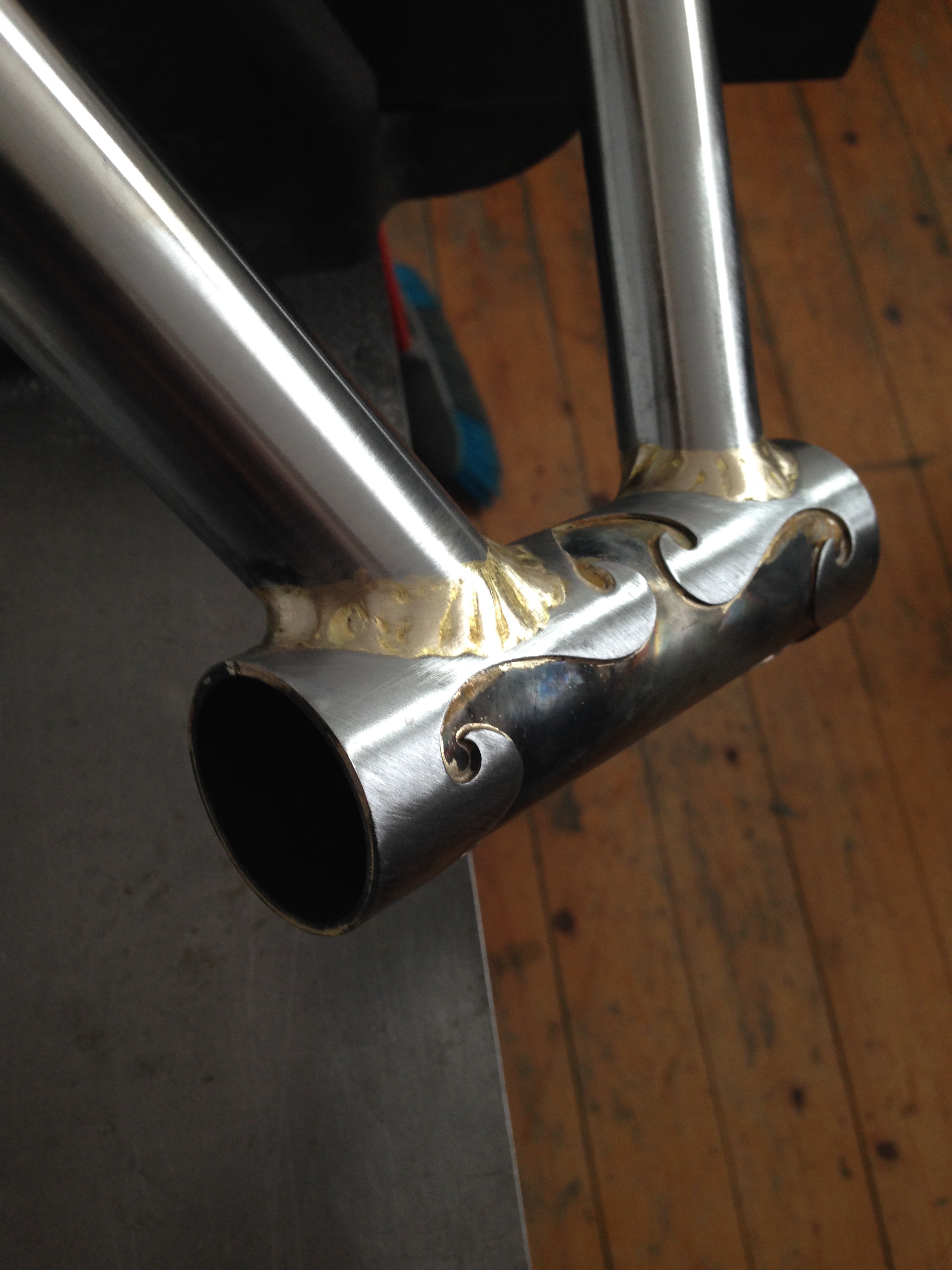 Initial cleanup of the headtube fillets