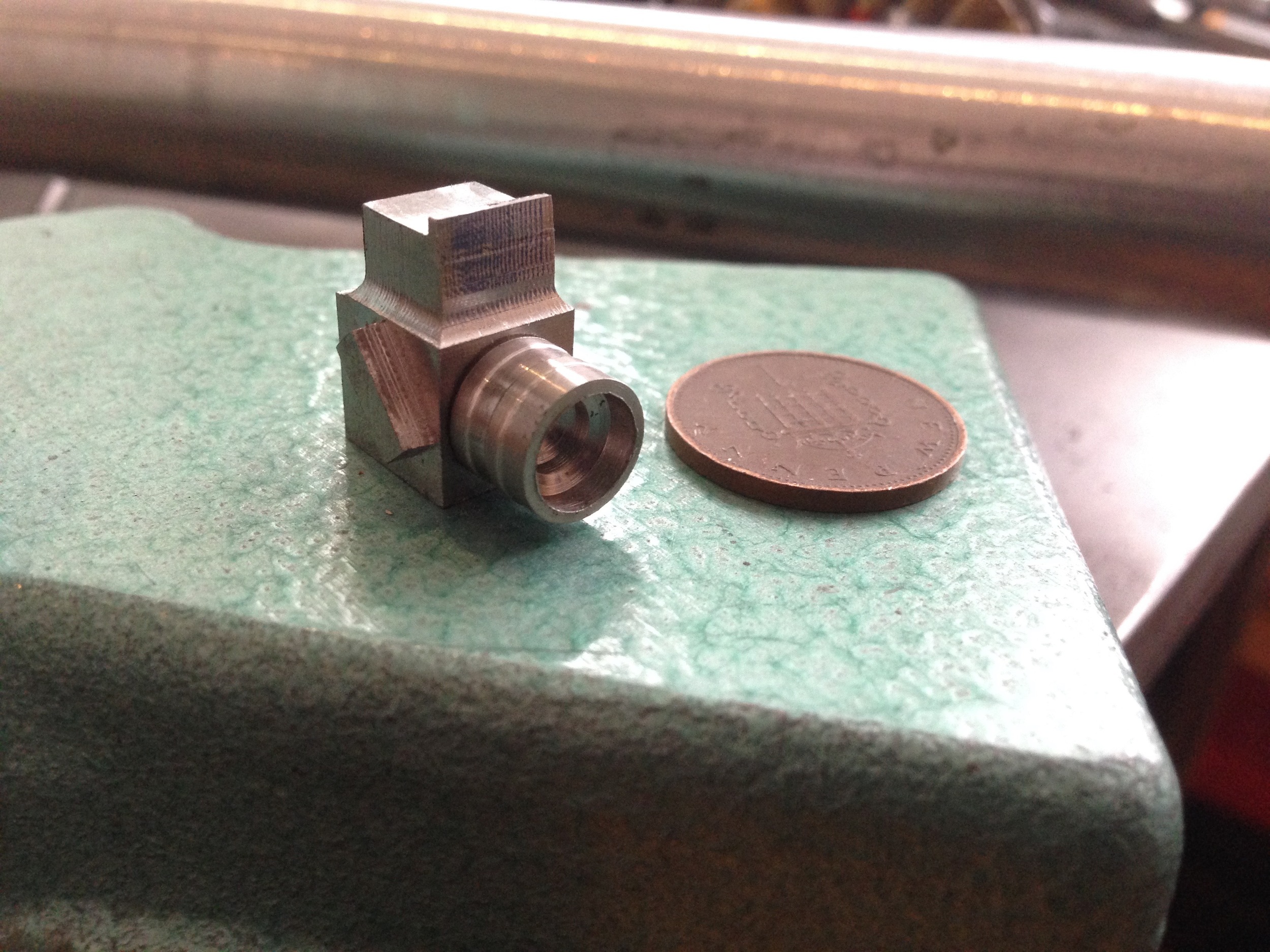  Miniature camera and lens completed, all hand machined 