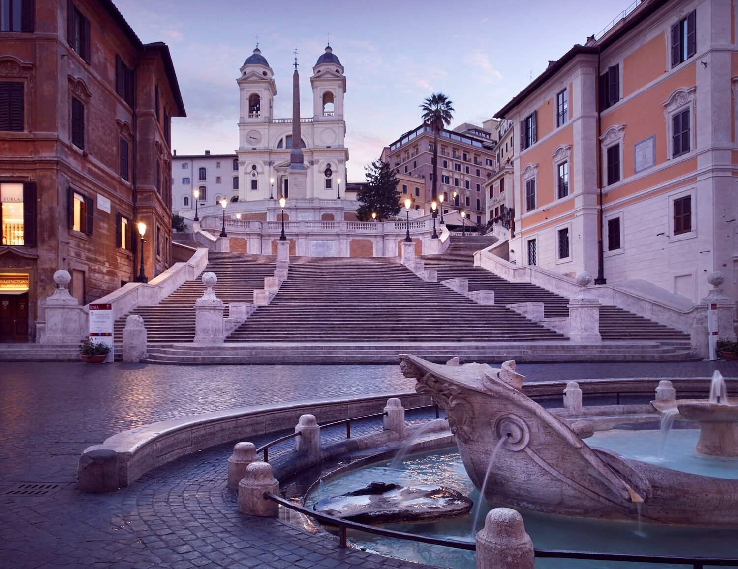 Destination photography of square in Rome, Italy - spanish steps Stairs and fountain_JiriLizler_Hospitality Photographer.jpg