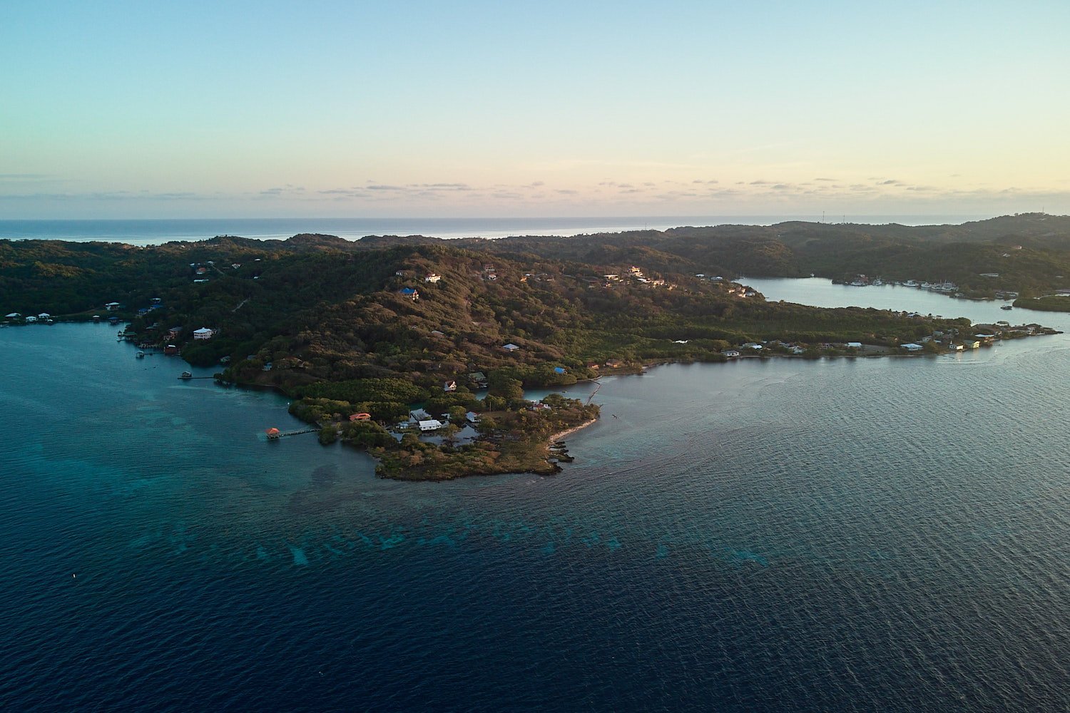 Dron aerial  photohgraphy of sea bay - Photo for Terra Chula Resort in Roatan, Honduras_JiriLizler_Hospitality Photographer.jpg