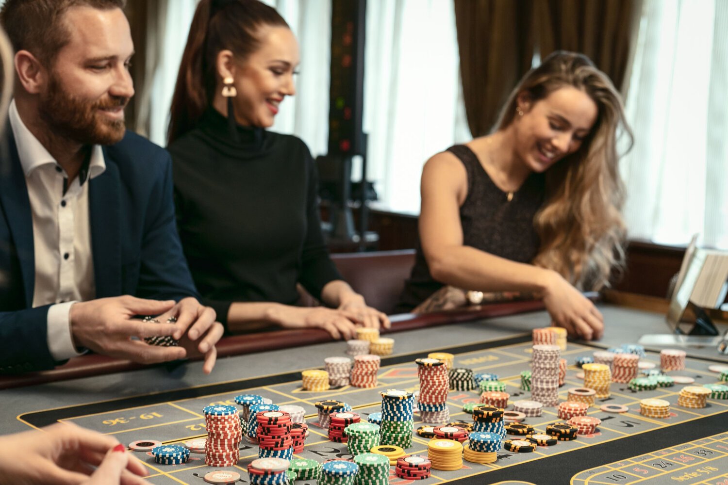Interior photography of casino - Poker players at zlata husa ambassador prague_JiriLizler_Architecture Photographer.JPG