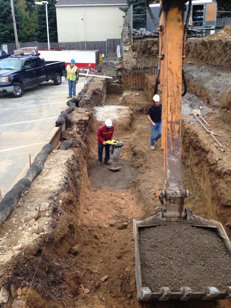 Rosemont - New Wall Excavation