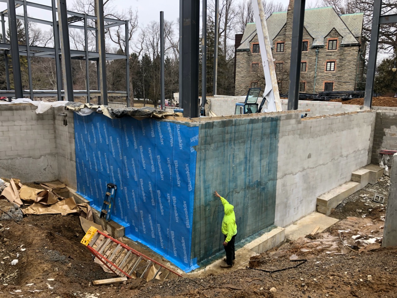 Basement Interior Wall Backfill Prep