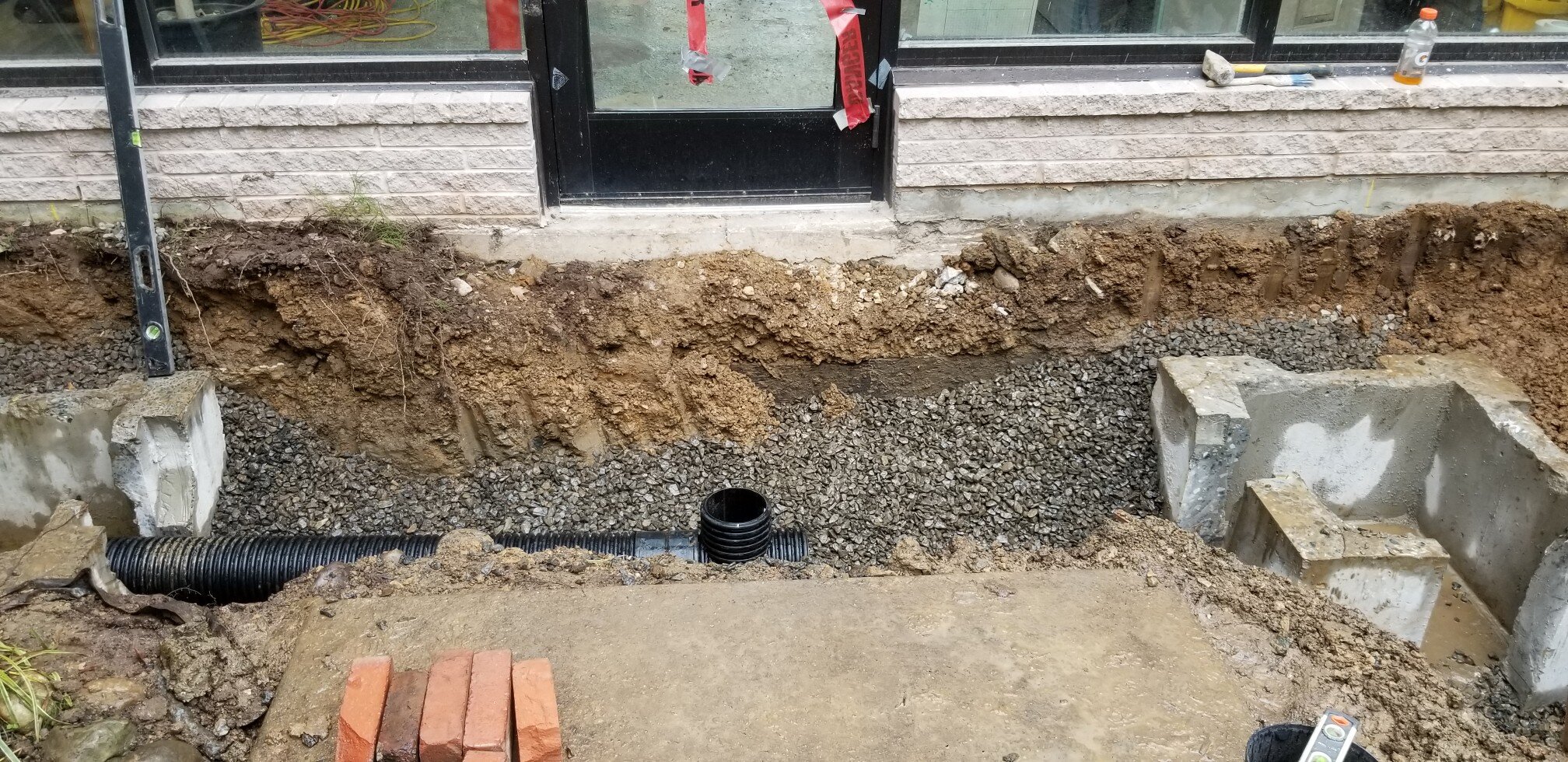 New Trench Drain Pipe &amp; Inlets