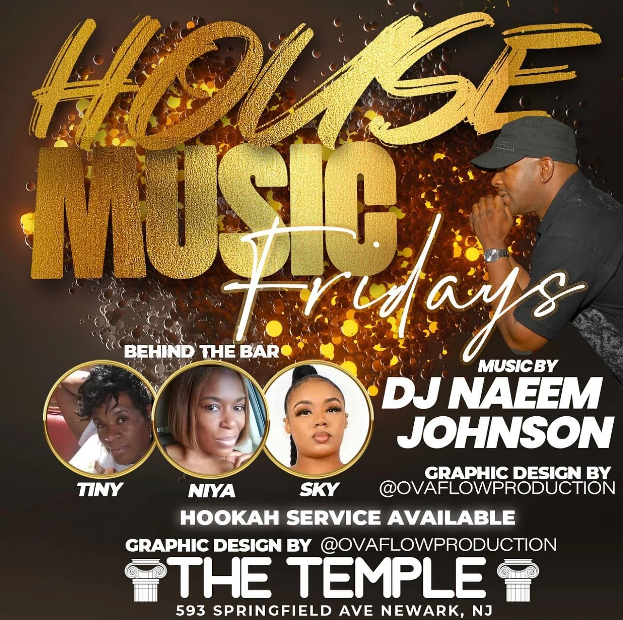 Tonight @thetemplenj
Doors Open at 7pm
@shalithabanks @its_justniya skyglizzy_
Behind the Bar
@dinaeemiohnson on set
Happy Friday