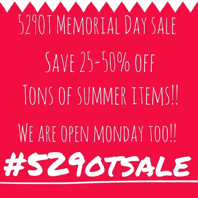 Memorial Day Sale!