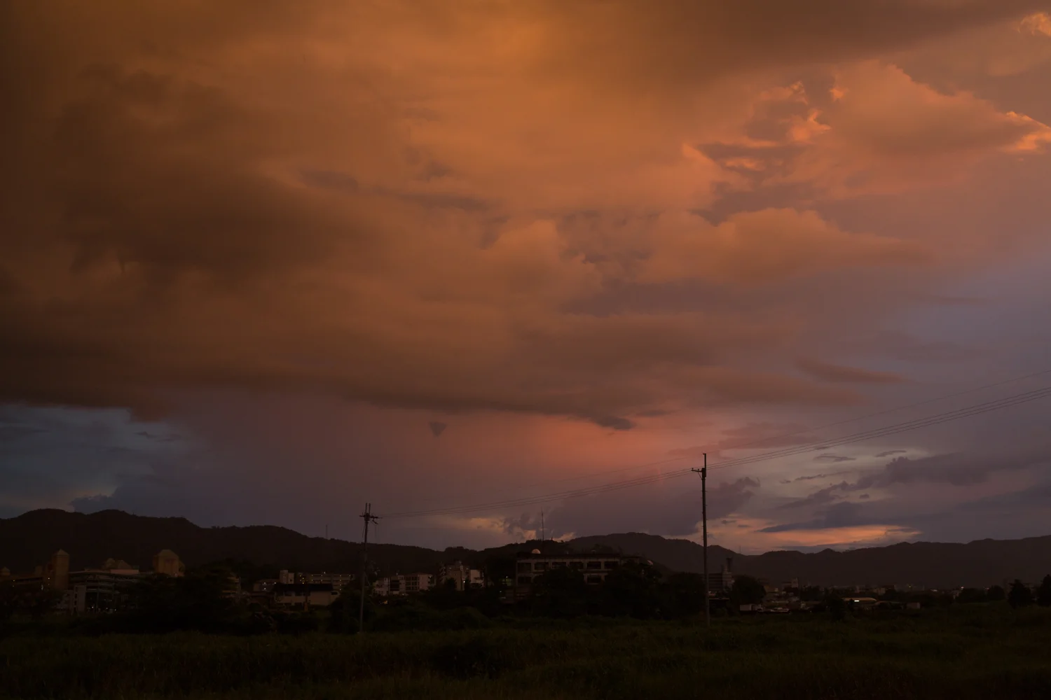 Sunset in Japan during my trip last year.