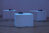 For the City Of Women festival in Ljubljana, I opted for more intimacy. Since this was a ‘diary,' it would be confided as such through a more confidential and personal interface which is a headset - as a bracketing of a certain moment in time.