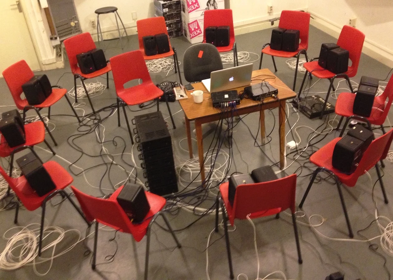 Perpetuum Mobile in the making (STEIM, Amsterdam, 2014)