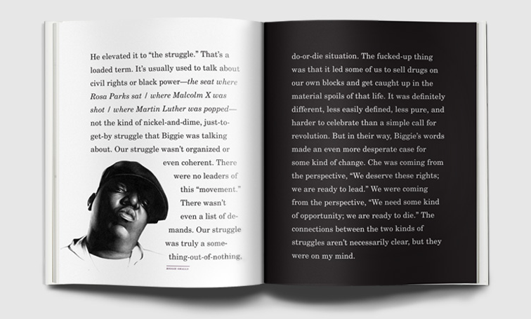 Notorious B.I.G. Illustration: Bonnie Clas Illustration based on a photograph by Butch Belair