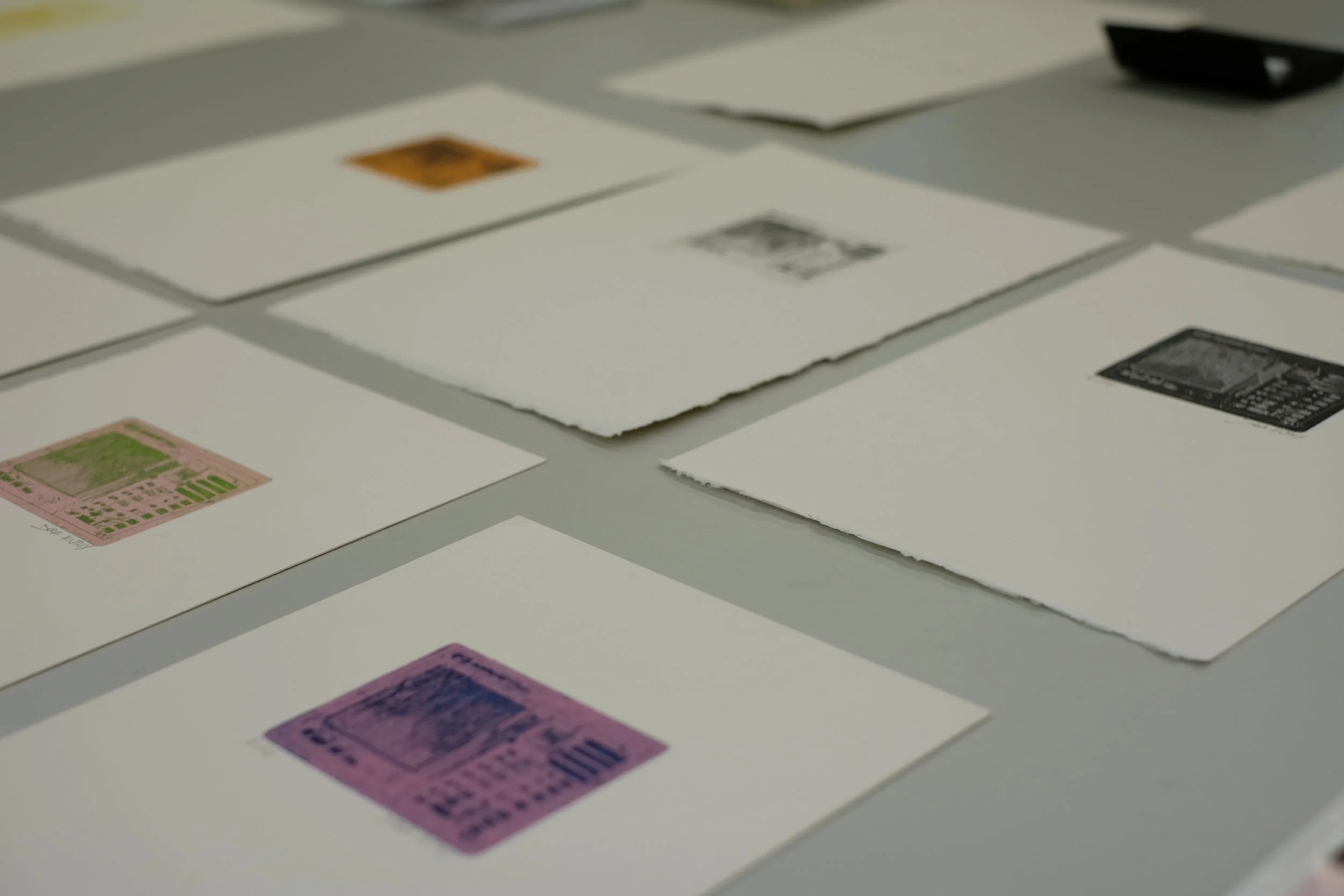  Kaltnadel, Tief- und Flachdruck, 2016  Foto: Anna Werzowa 