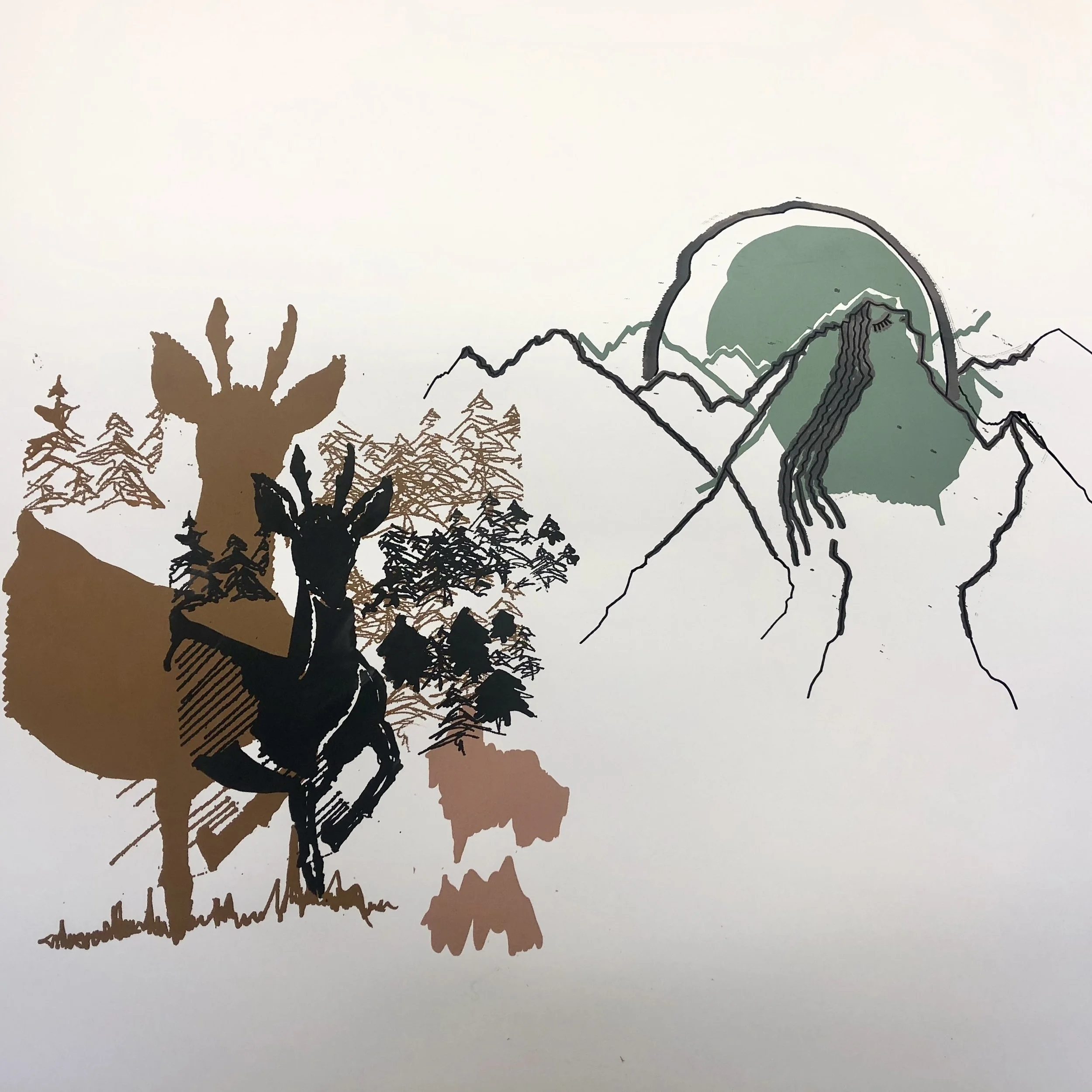  Siebdruck auf Papier, 2019  Einkauf: Privat 