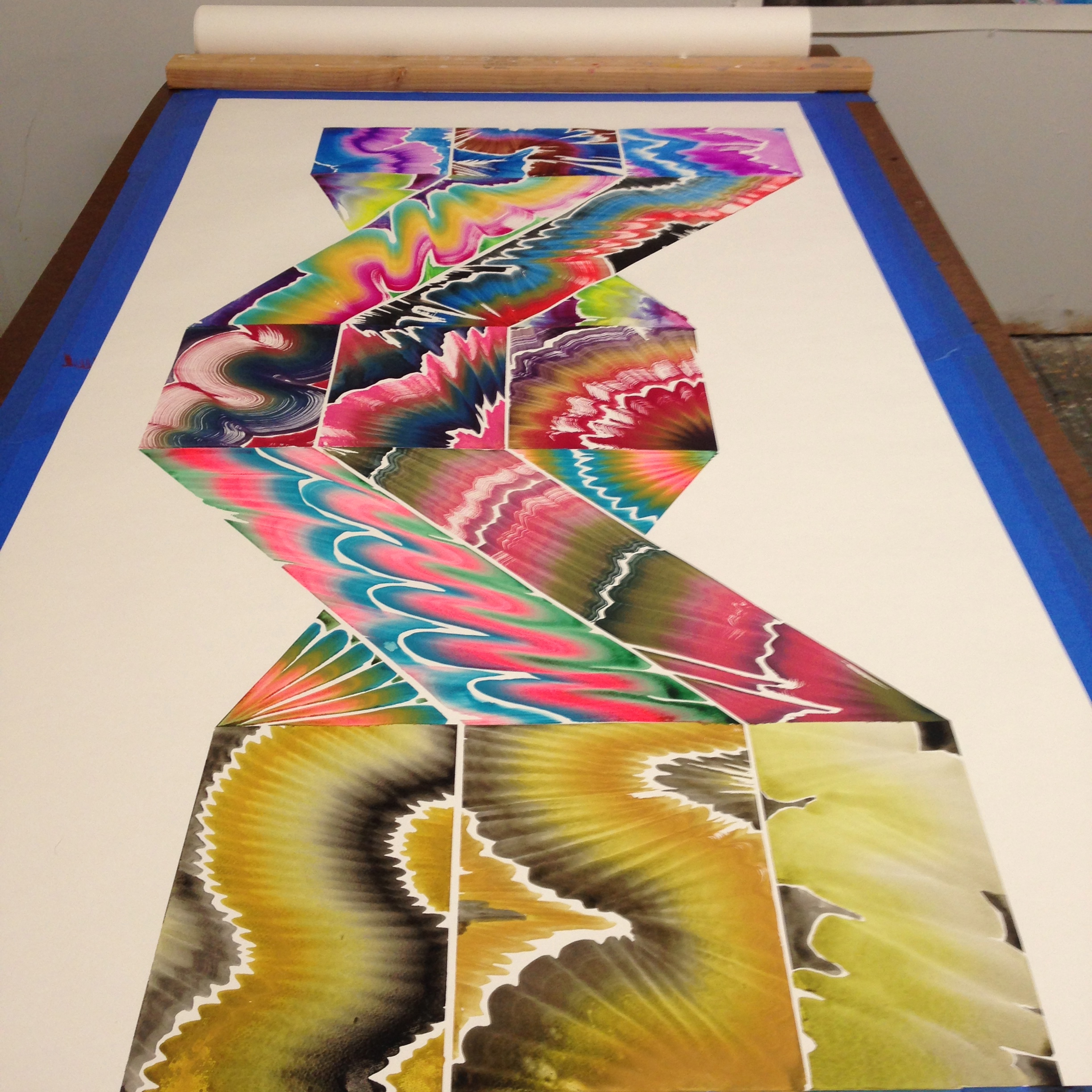 The first installment, about 8 feet. 