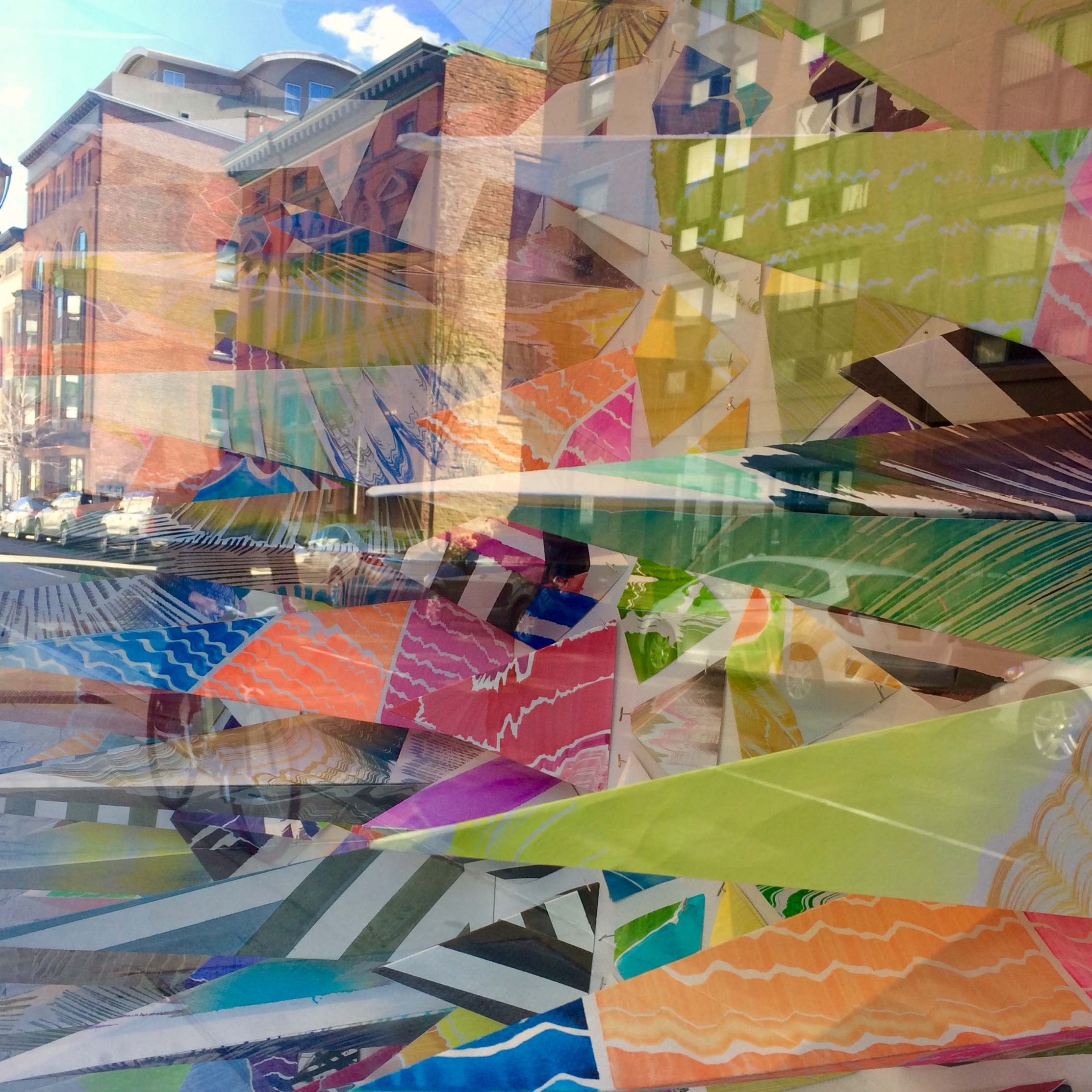 Detail, Paper Over, Artspace, New Haven 