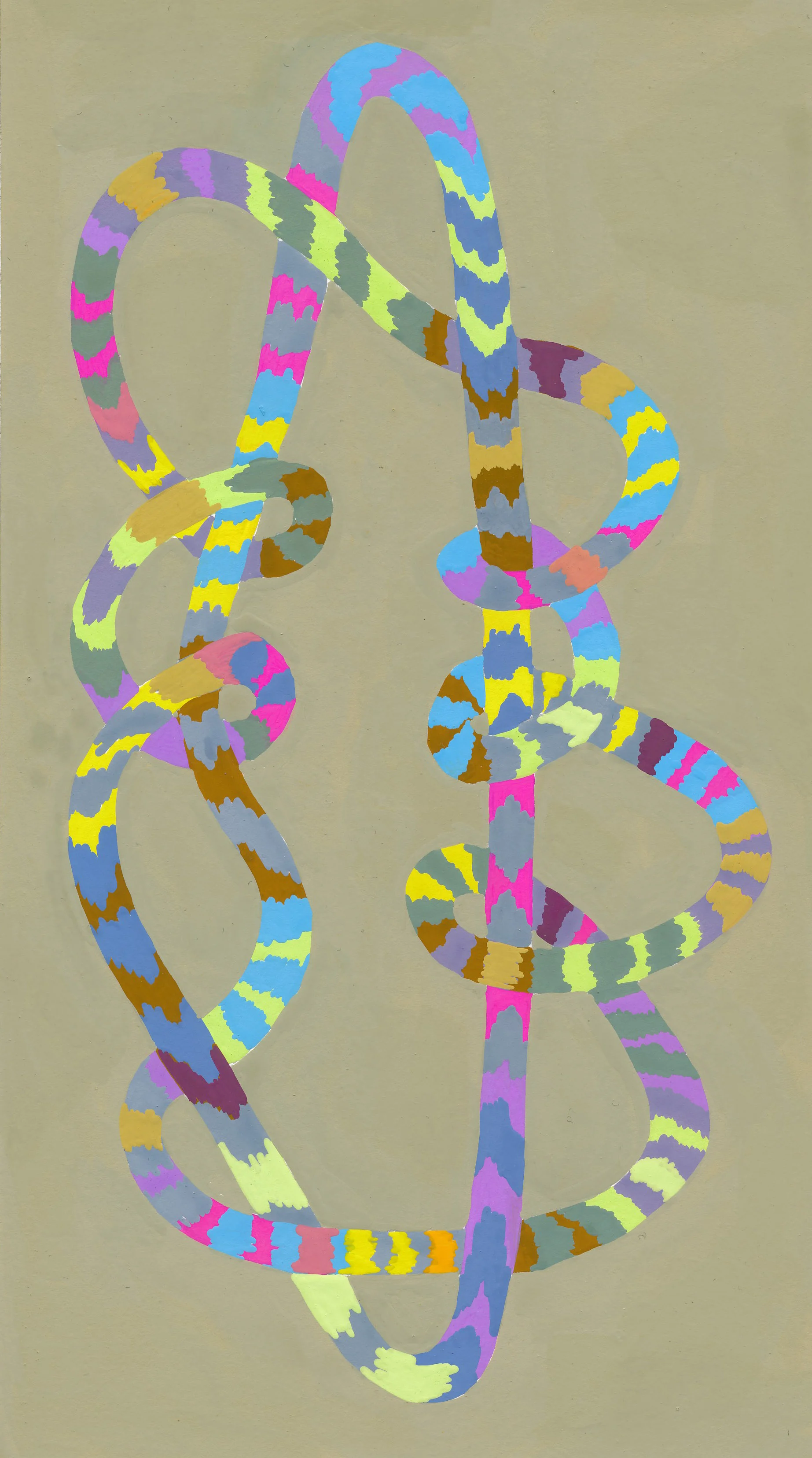 Gouache on paper, 6 by 12 inches (approximately)