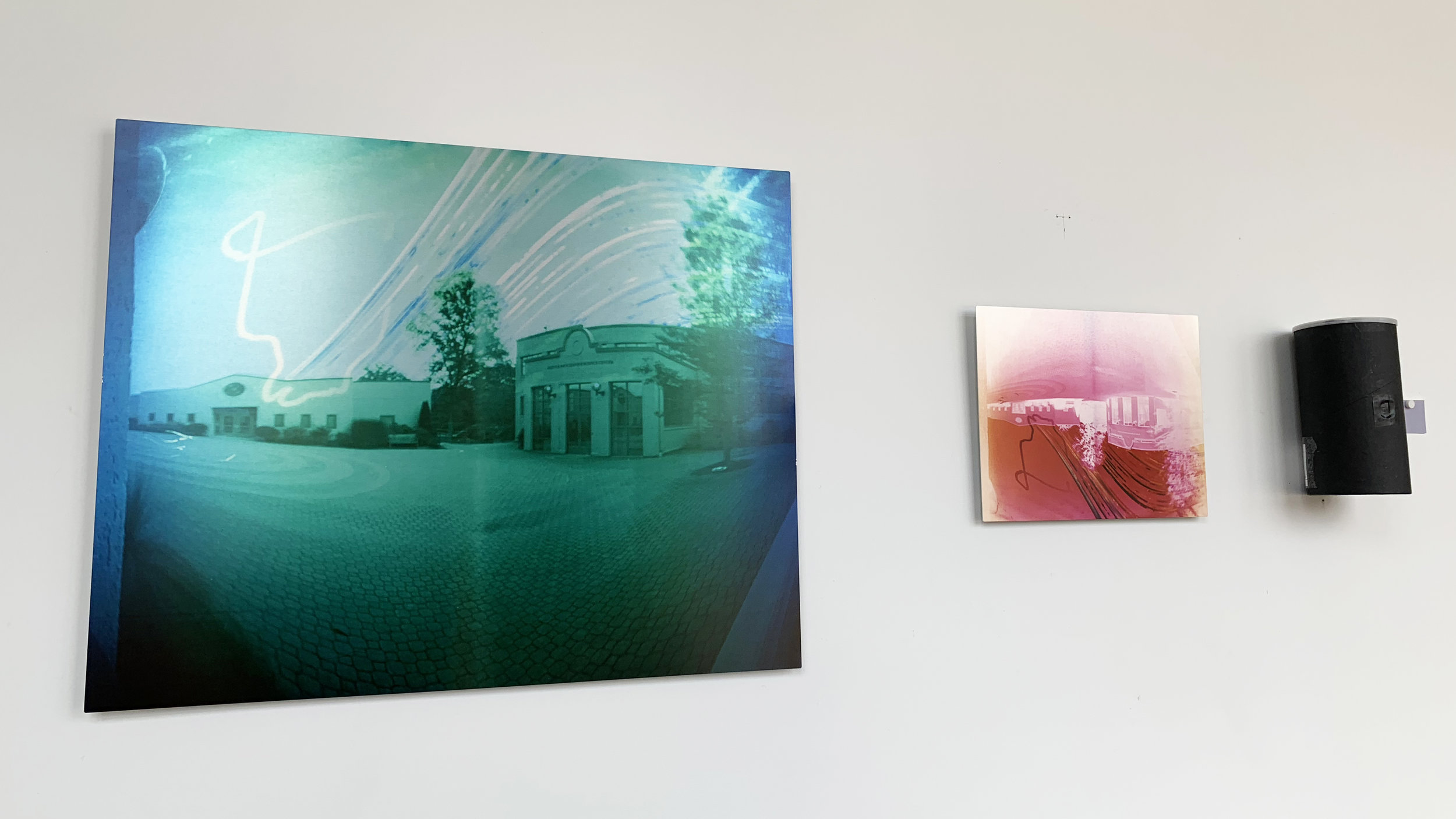 Installation view, 16 Weeks Under the Pines , Colin Burke, Hamden Hall Country Day School.