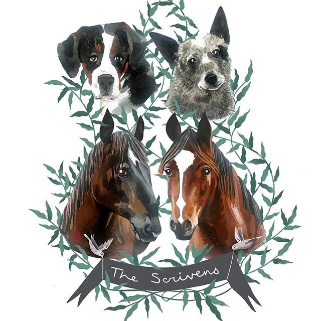 This top-secret quarantine project was revealed last night, so I can now show you what I worked on all last week. Definitely a crash course in pet portraiture and I gotta say I loved it! I can&rsquo;t wait to see these illustrations on anything and e