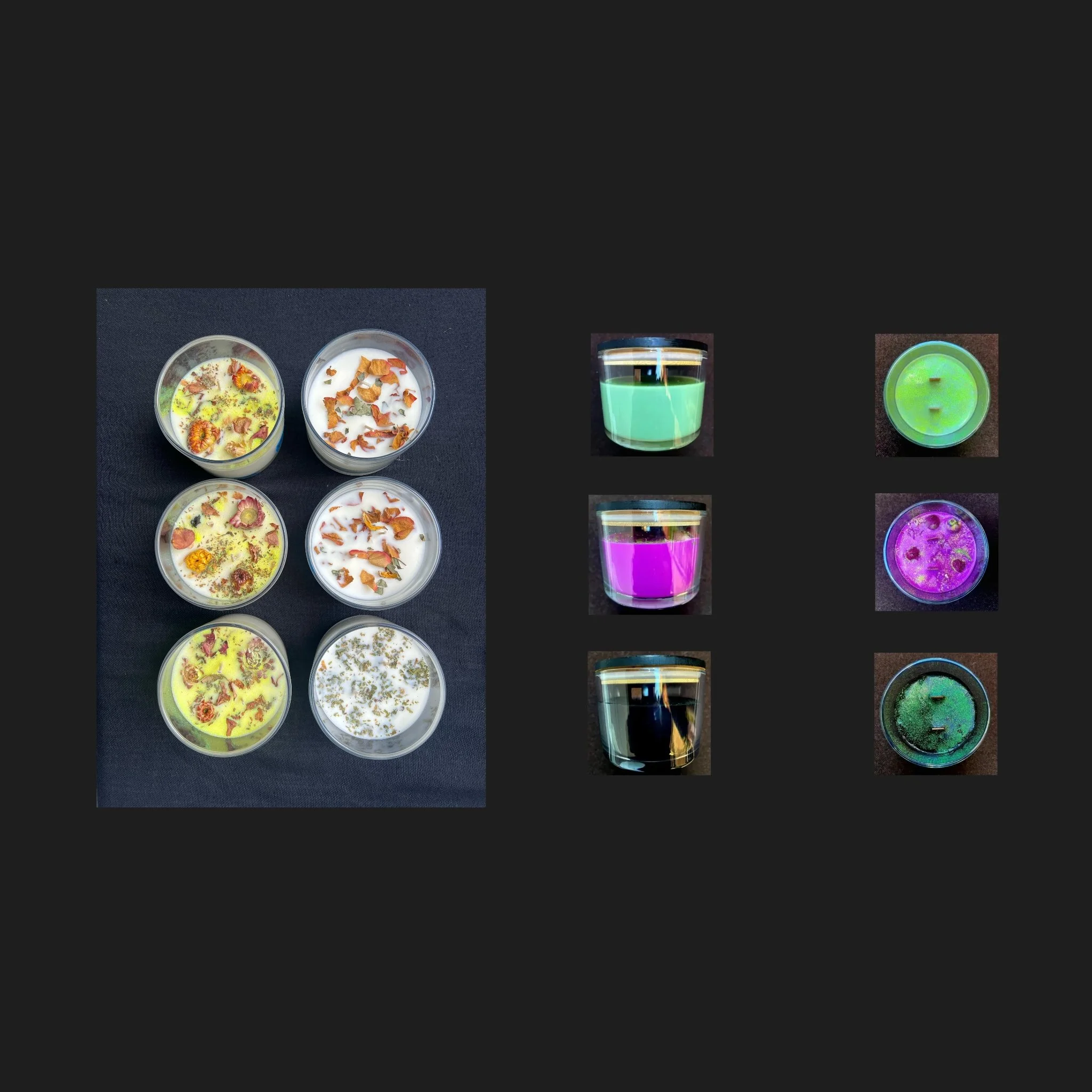 Vending/Hand-Poured Candle Examples