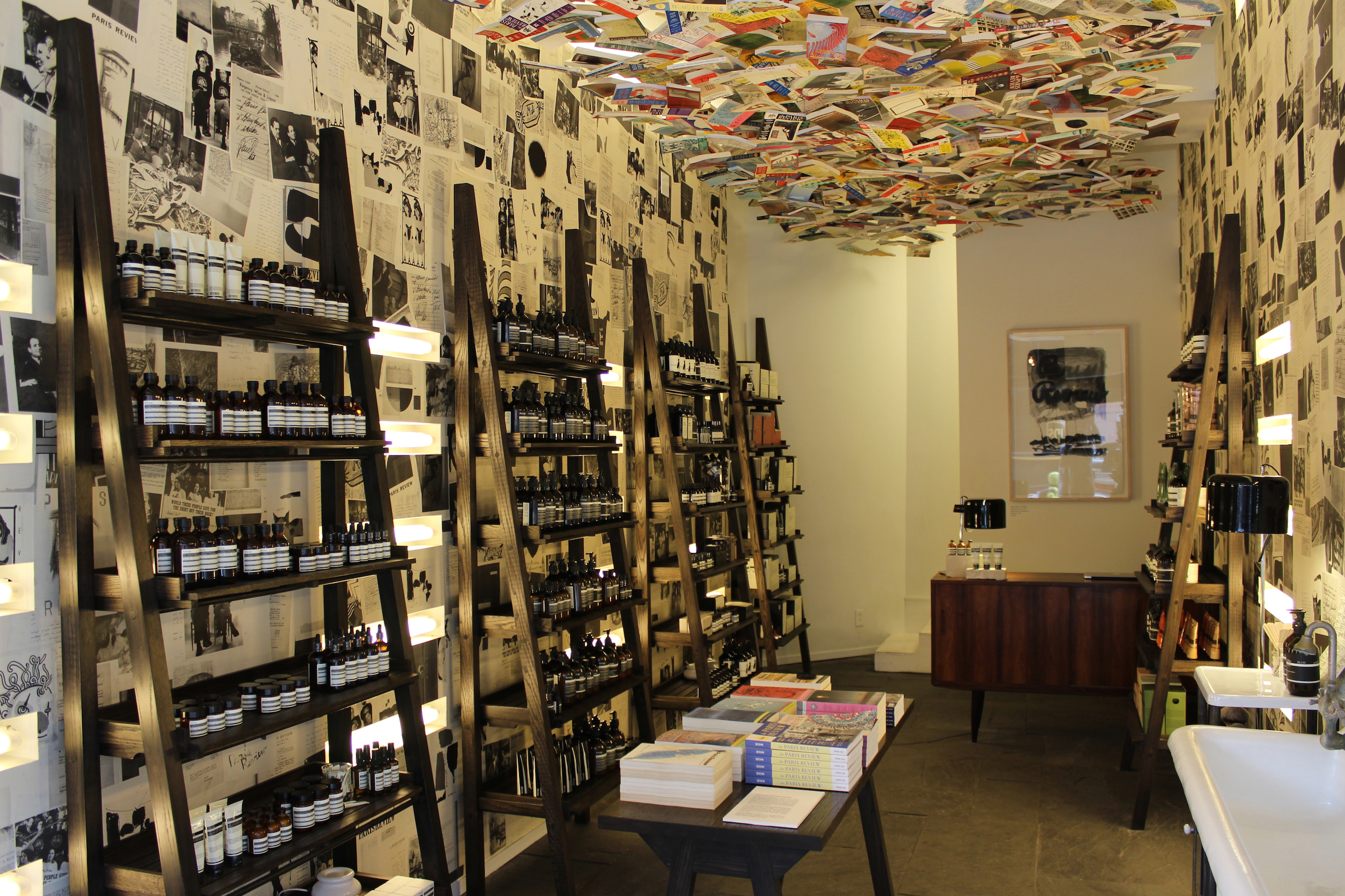  Designed in collaboration with the Aesop in-house team. Rest Energy was responsible for all millwork/fabrication including the POS retrofit, standalone wood shelving, and display table. 