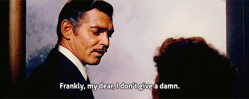Rhett Butler has a quite steep indifference curve. 