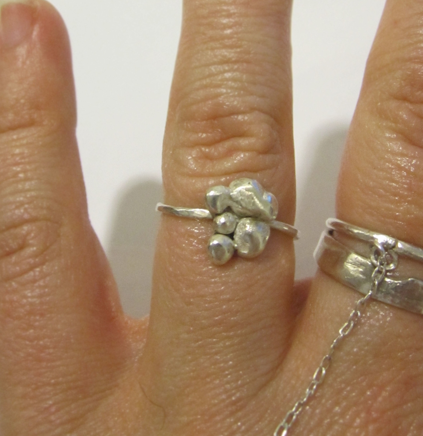 Silver Nugget Ring