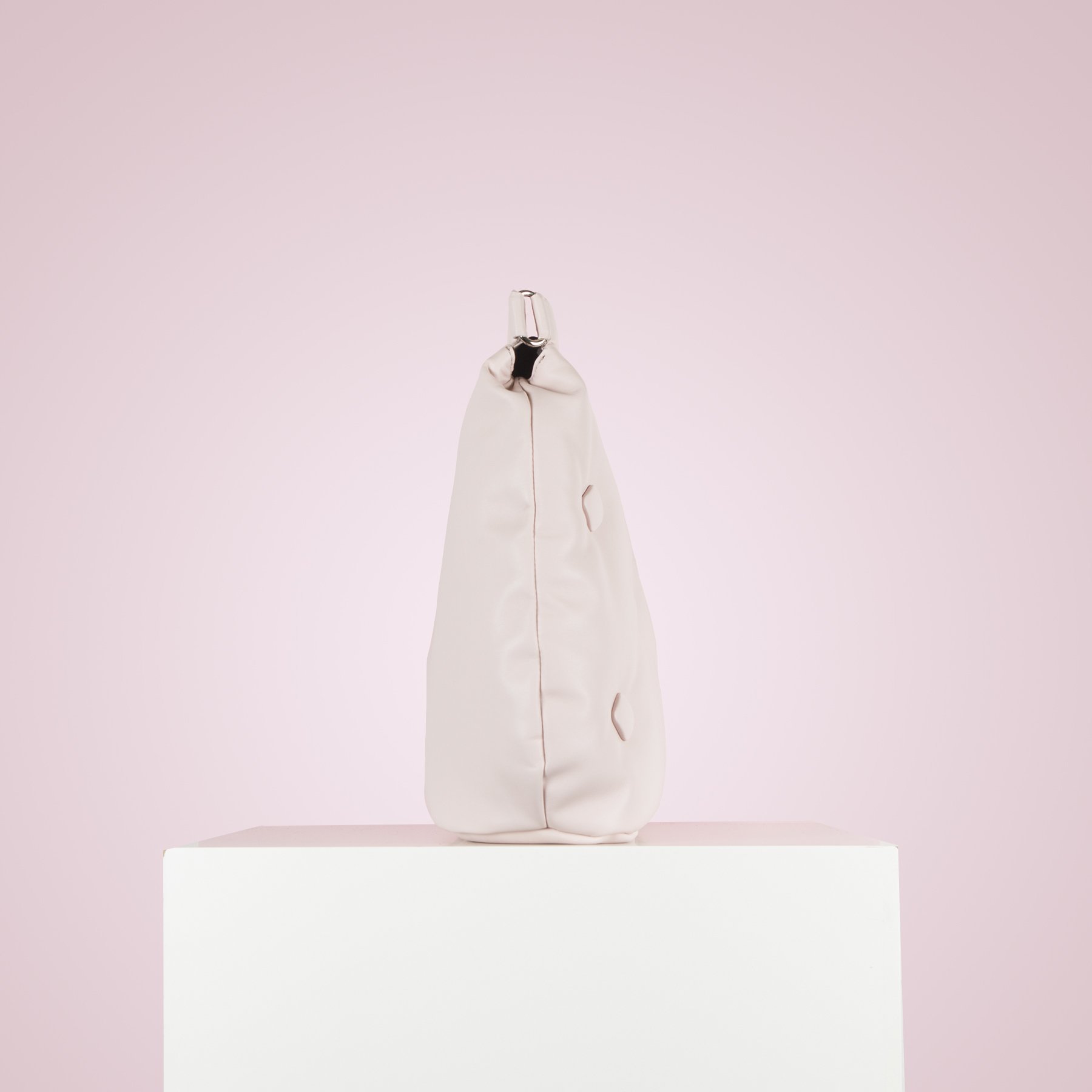Blush Pink Leather Maxi Clutch By L'INTERVALLE